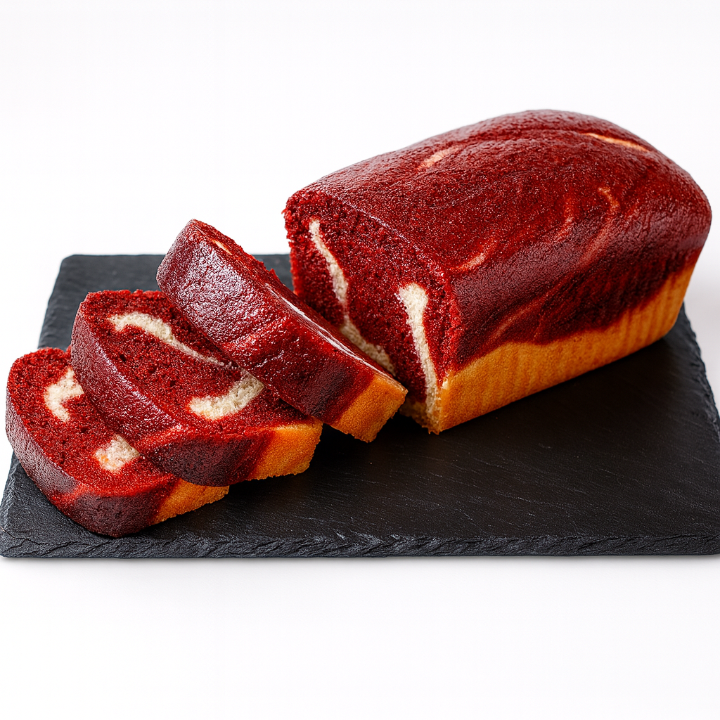 Red & White Velvet Marble Loaf