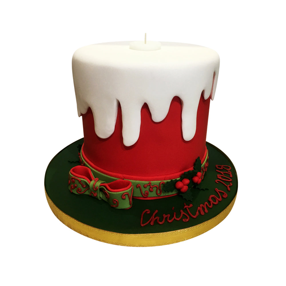 Christmas Candle Cake