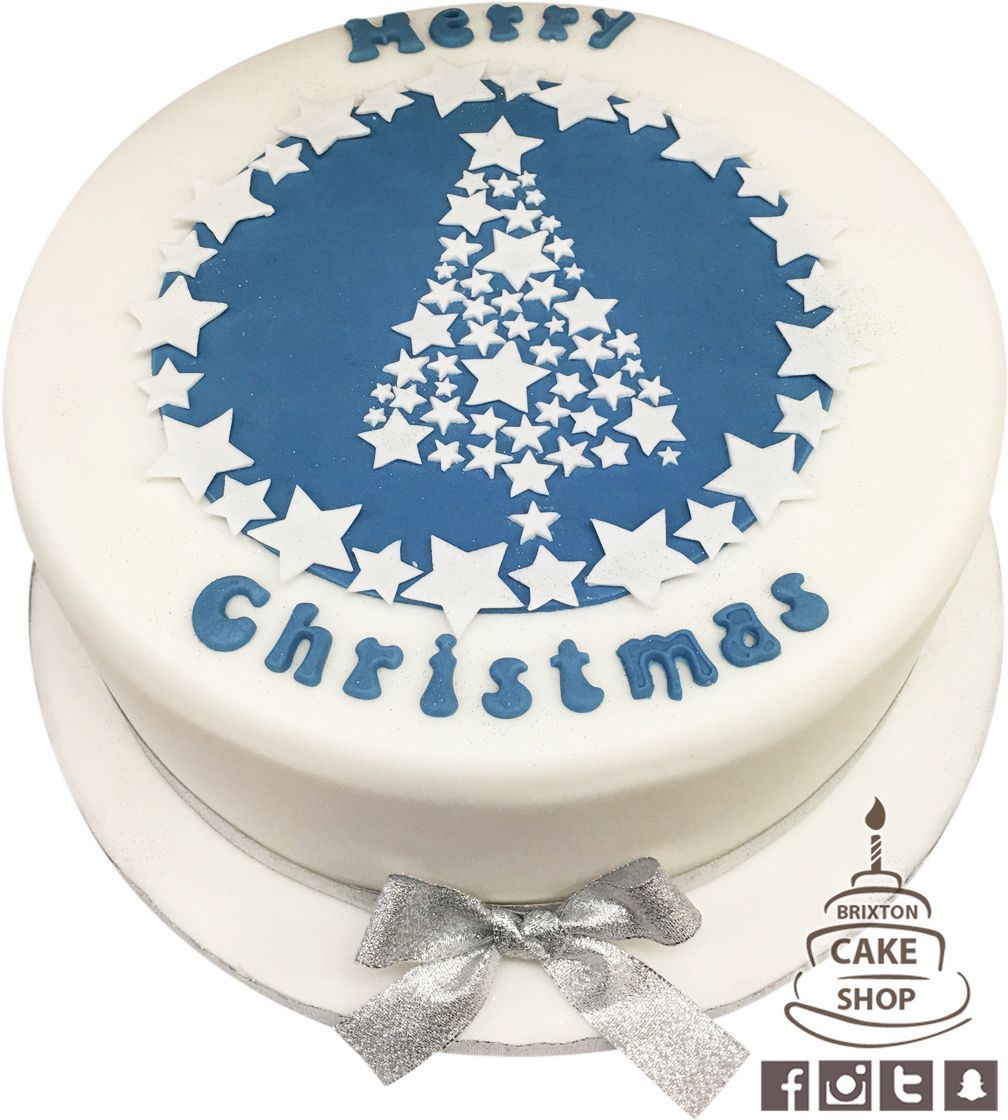 Stars on a Christmas Tree Cake